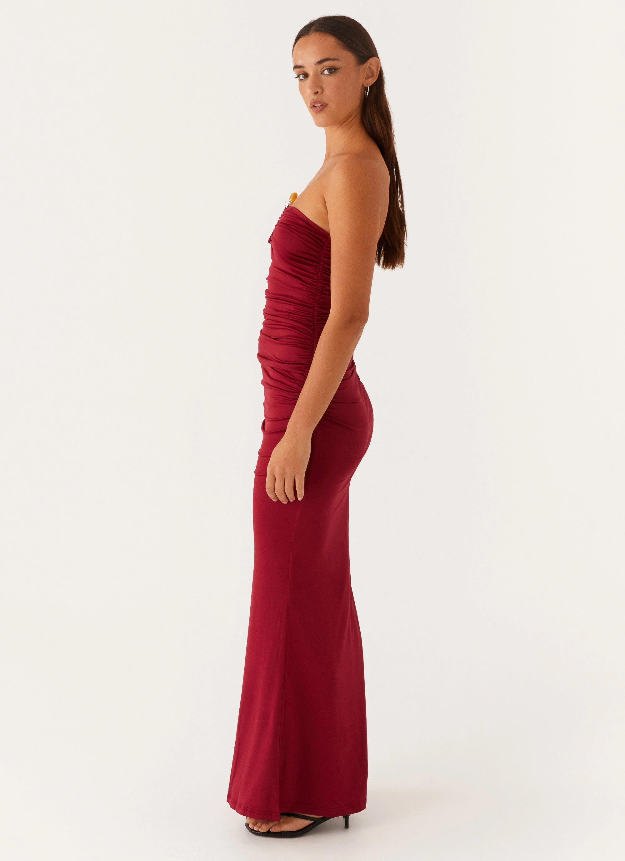 Multipurpose Lounge Vibes Rudy Maxi Dress - Maroon