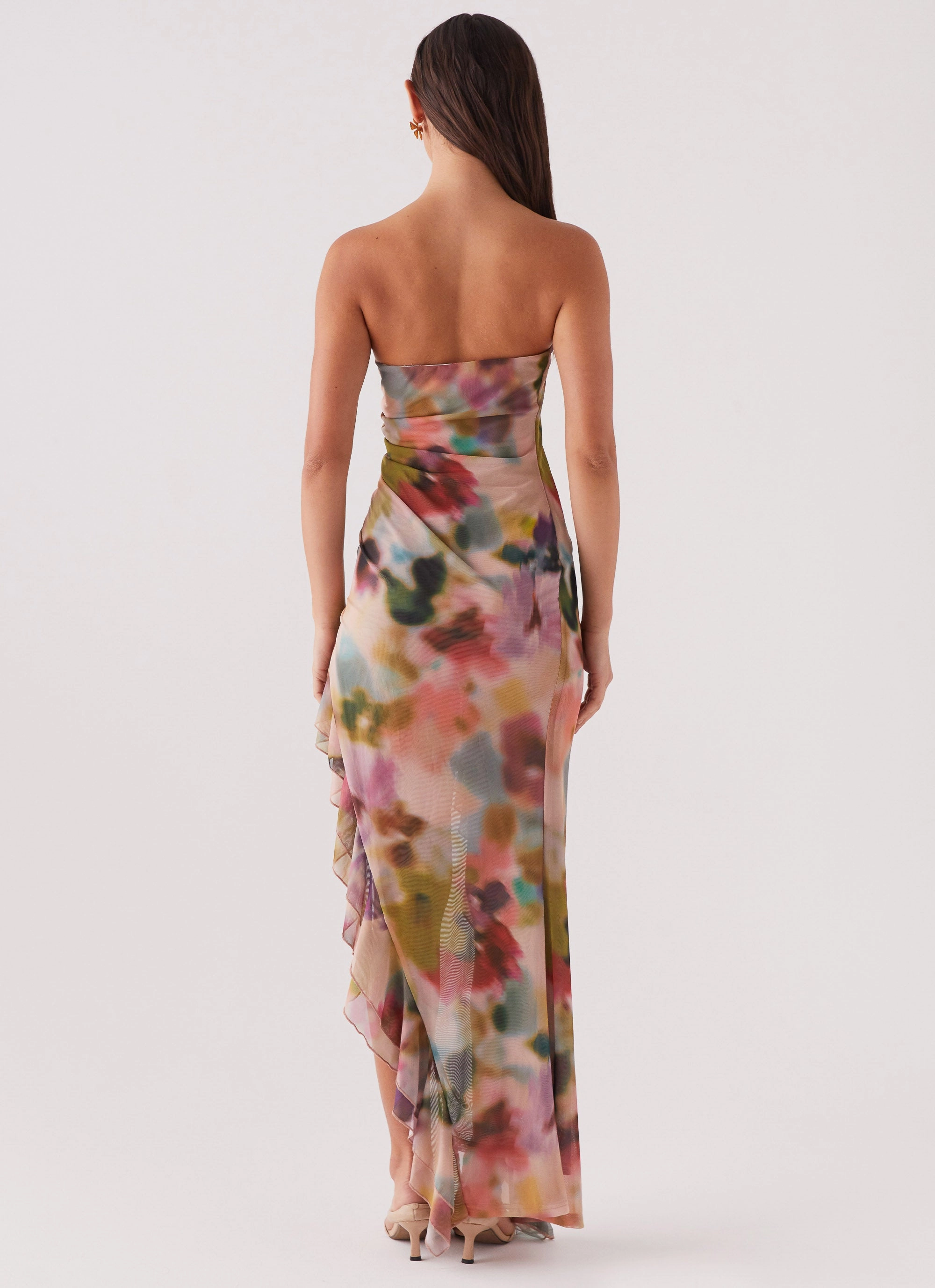 Shape Of You Strapless Maxi Dress - Mystic Meadow Clean Structure