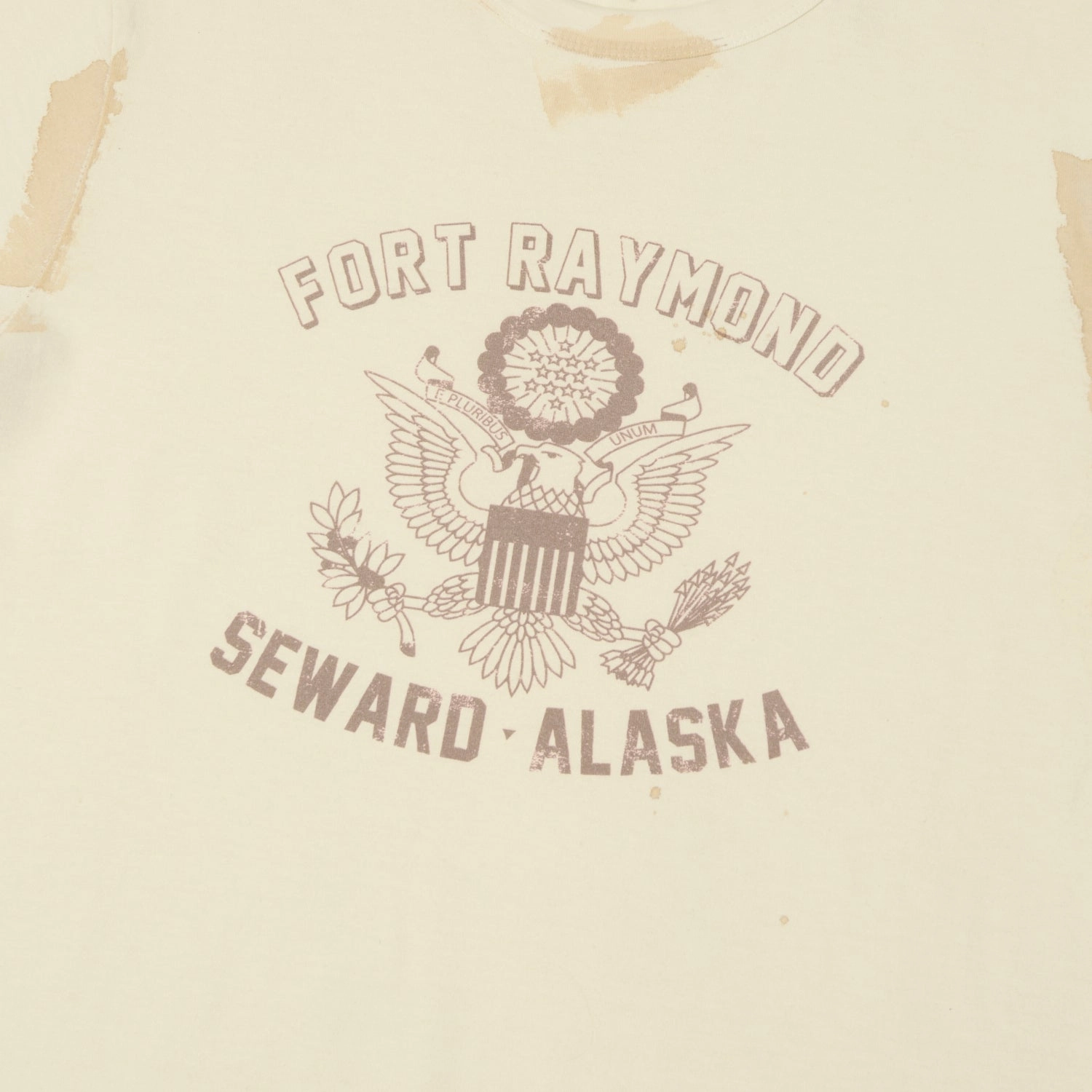 Flea-T 1950s 'Fort Raymond' T-Shirt - White Stylish and Fun