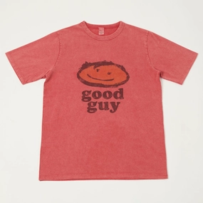 Essential Style Wear Layering Must-Have Flea-T 1950s 'good guy' T-Shirt - Red