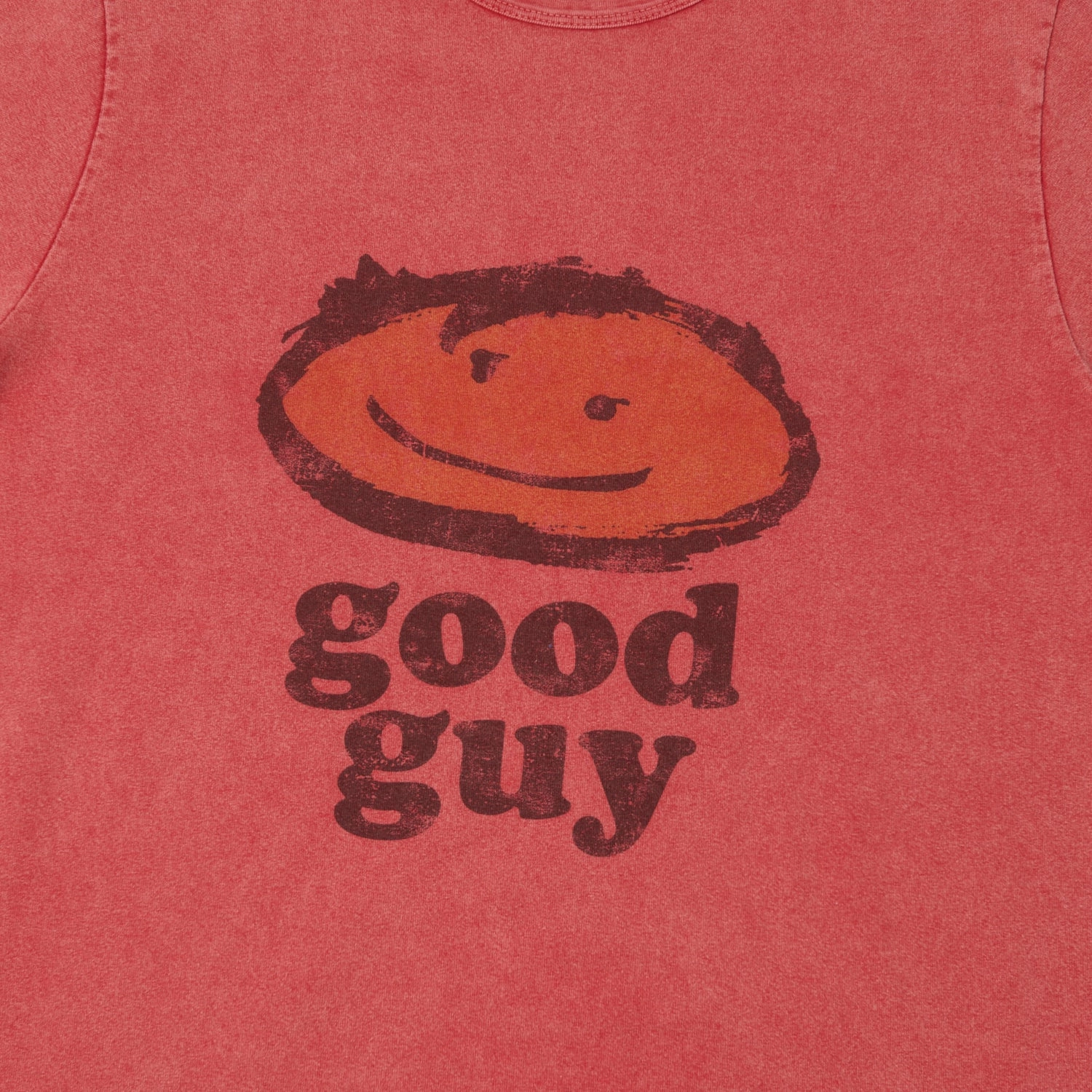 Flea-T 1950s 'good guy' T-Shirt - Red Quality Comfort