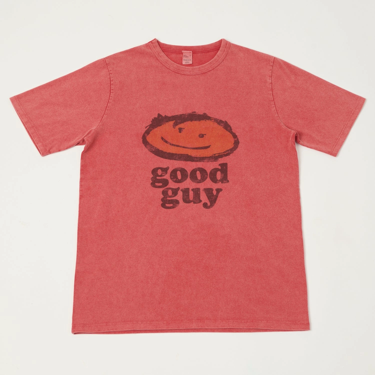 Tear Resistant Knit Breathable Wearable Flea-T 1950s 'good guy' T-Shirt - Red