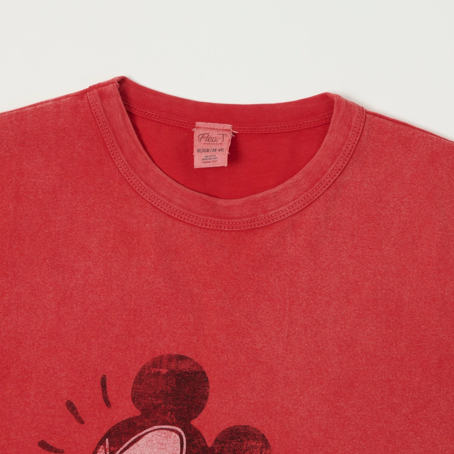 Flea-T 1950s 'Rebel Mickey' T-Shirt - Red anniversary
