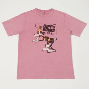 Flea-T 1950s Orange 'Dippy Dawg' T-Shirt - Pink Fresh Vibes