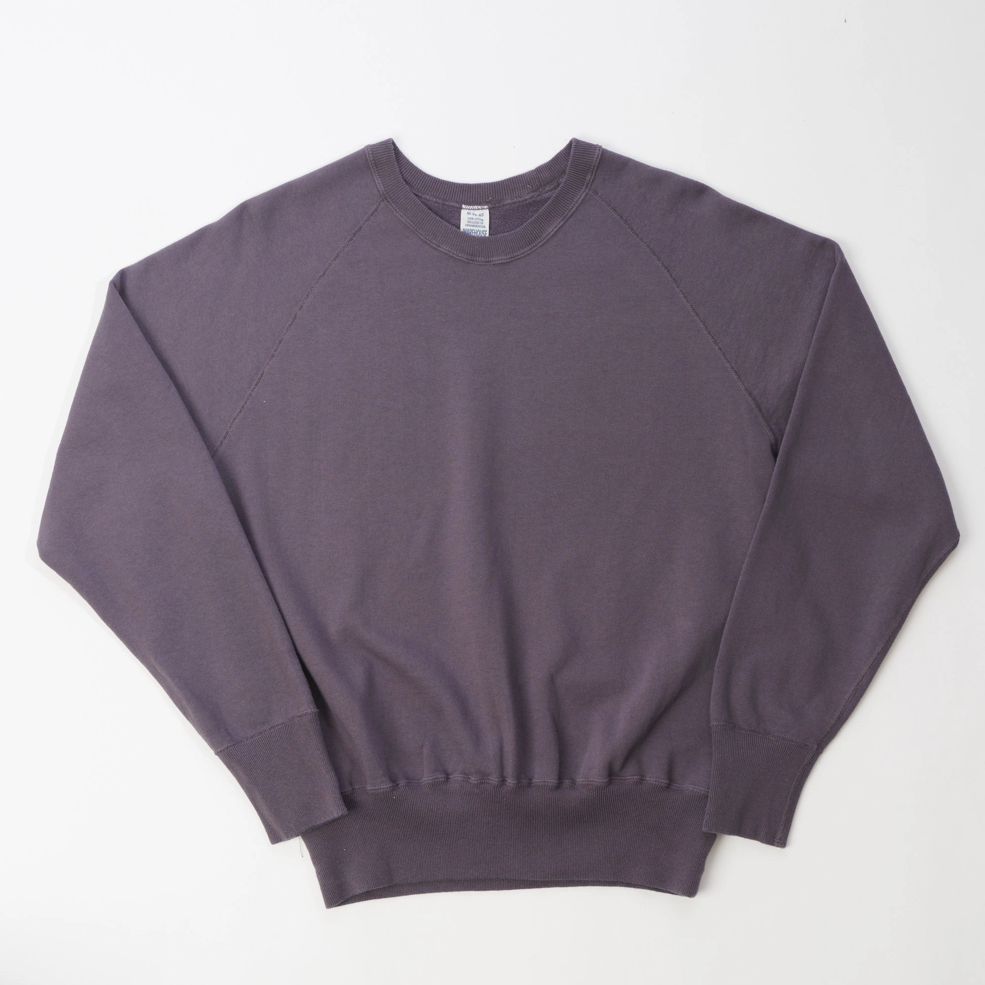 Warehouse & Co 461 Raglan Sleeve Sweatshirt - Navy Weekend Relaxed