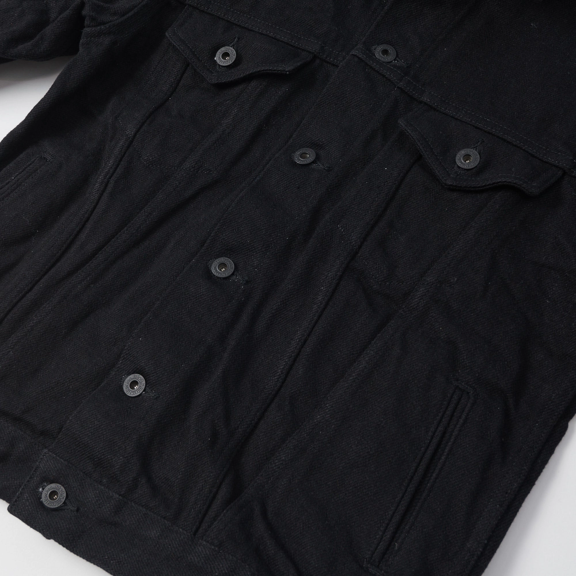 ONI Denim 02527PZR-IDBK 20oz 'Indigo x Black Secret Denim' Type III Denim Jacket - Rinsed Authorize