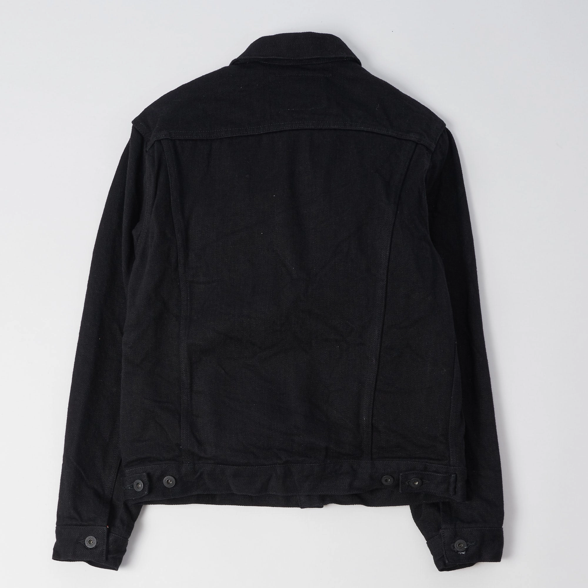 Serve ONI Denim 02527PZR-IDBK 20oz 'Indigo x Black Secret Denim' Type III Denim Jacket - Rinsed