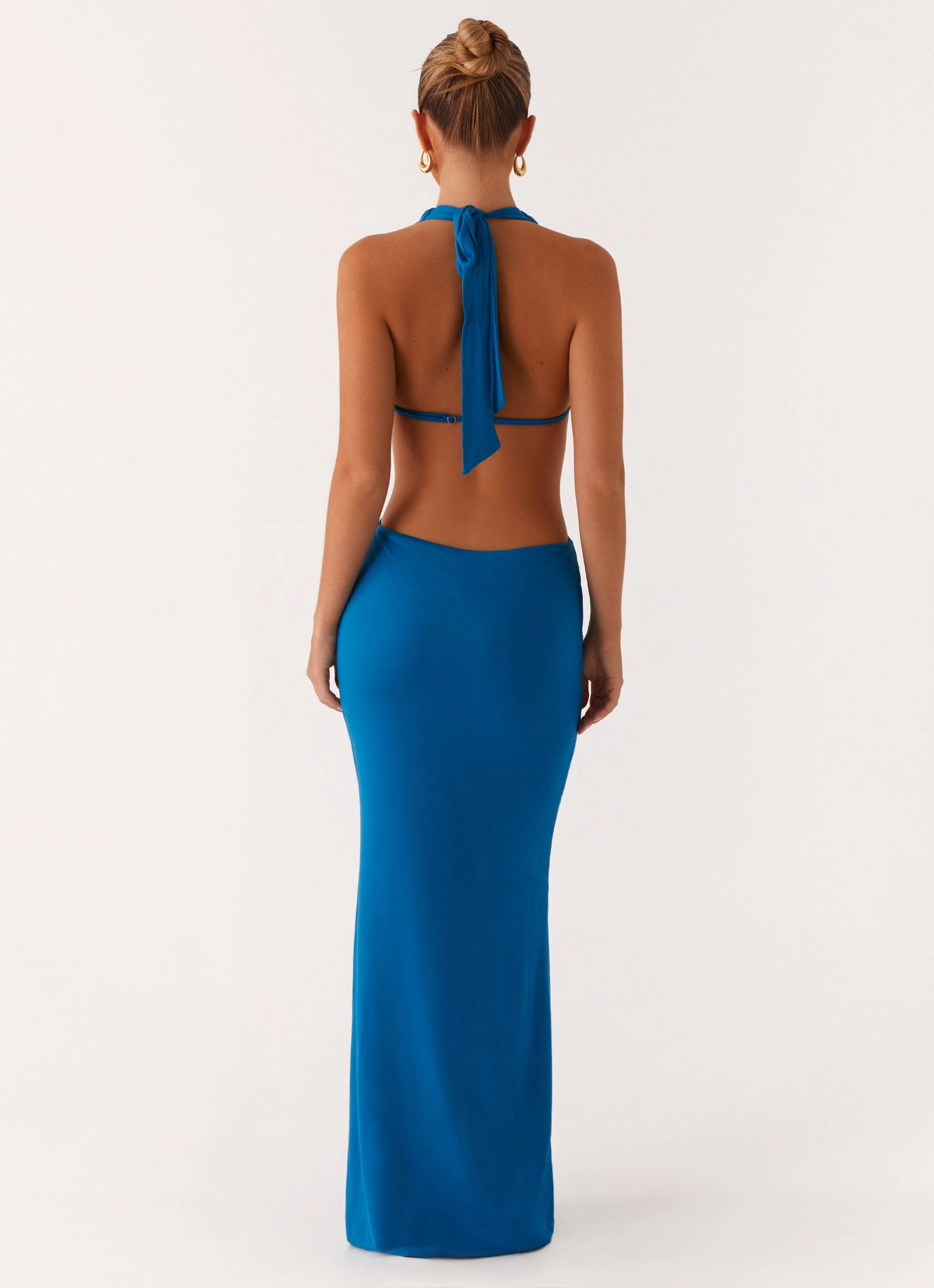 Flossy Maxi Dress - Royal Blue Sophisticated Vibe Flowy Layers