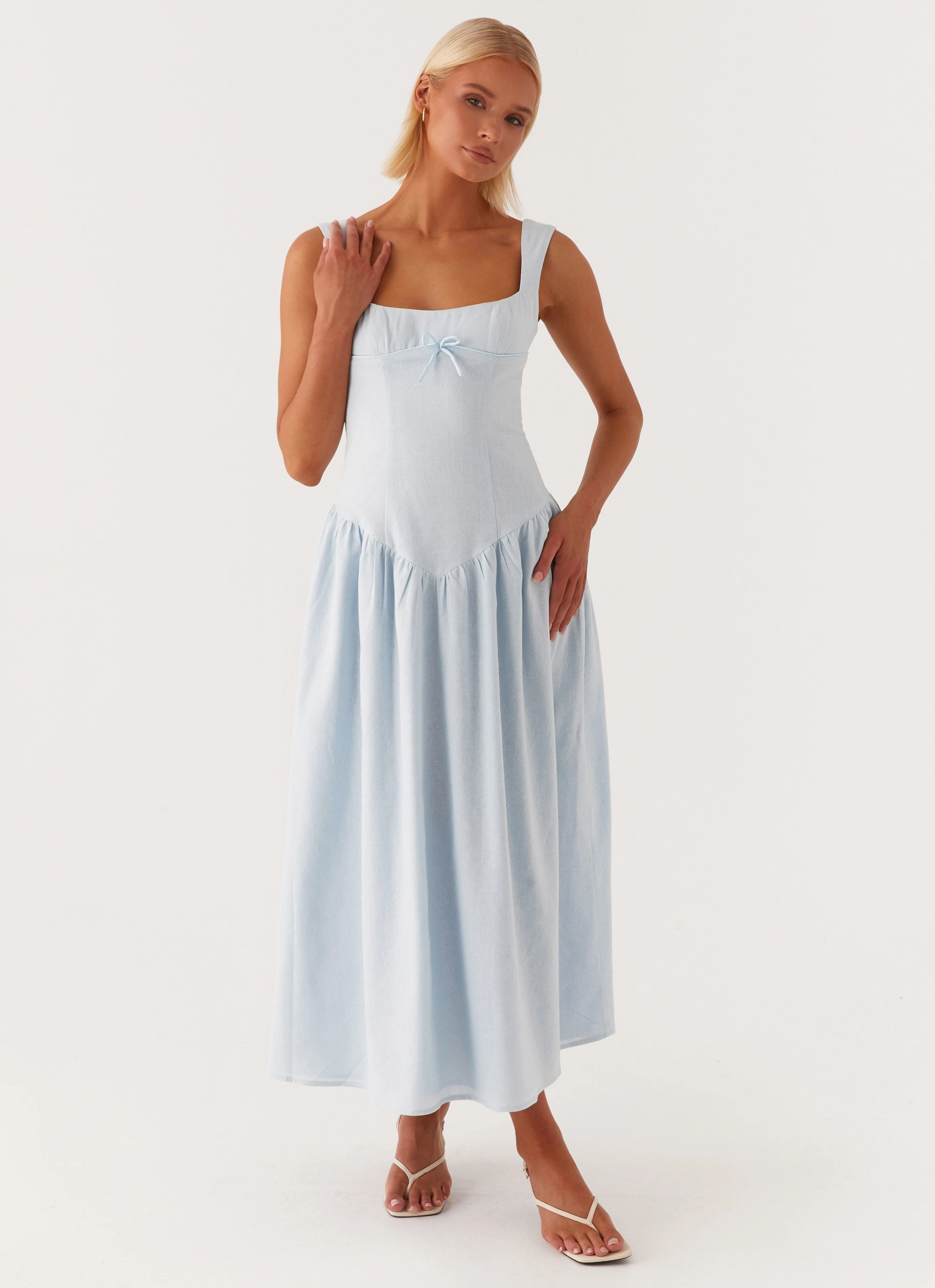 Quick Layer Suzie Midi Dress - Blue