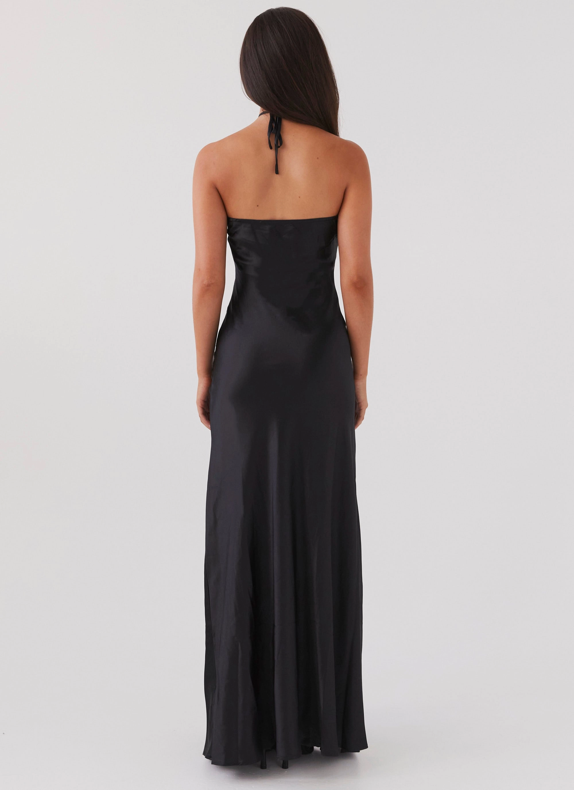 Delicate Edge Noir Symphony Maxi Dress - Black