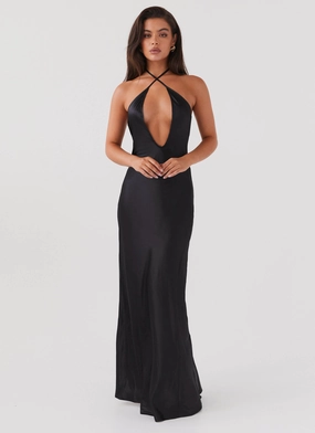 Work Flex Noir Symphony Maxi Dress - Black