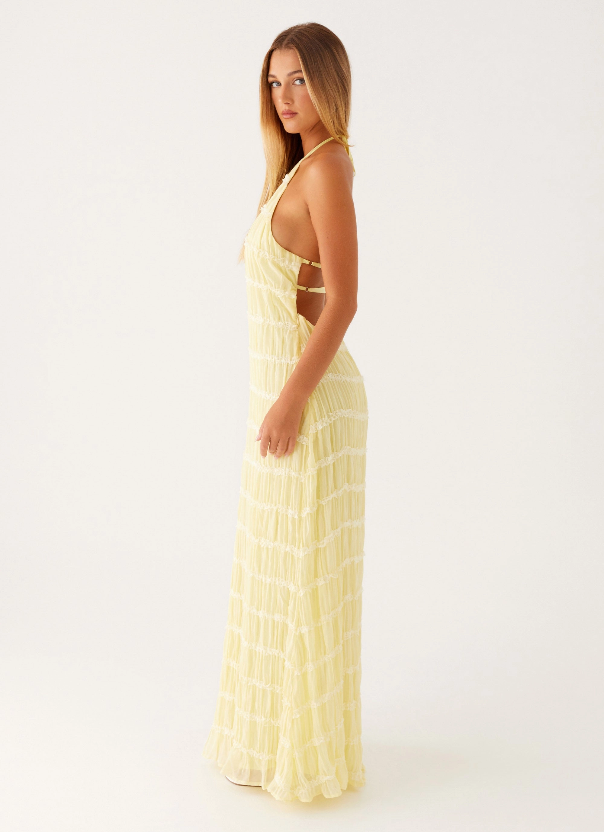 Nature Bloom Daily Comfort Aullie Maxi Dress - Yellow
