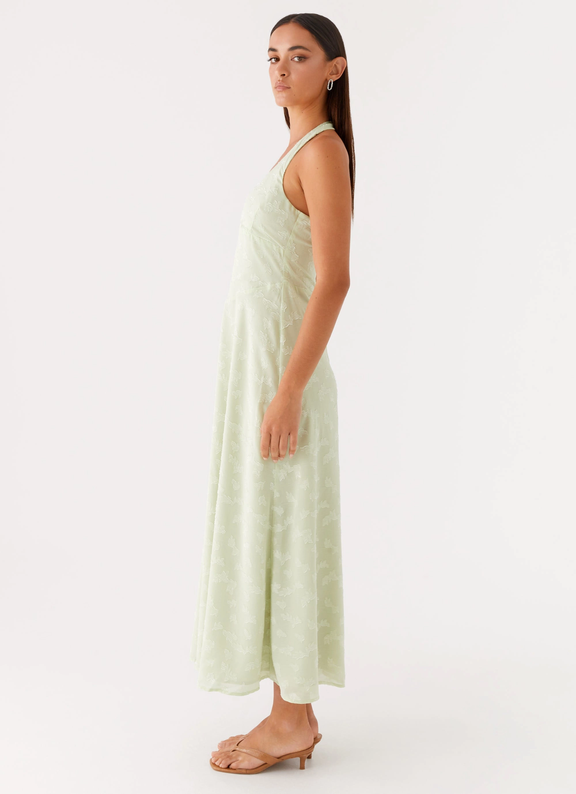 Natural Wrap Francesca Midi Dress - Sage