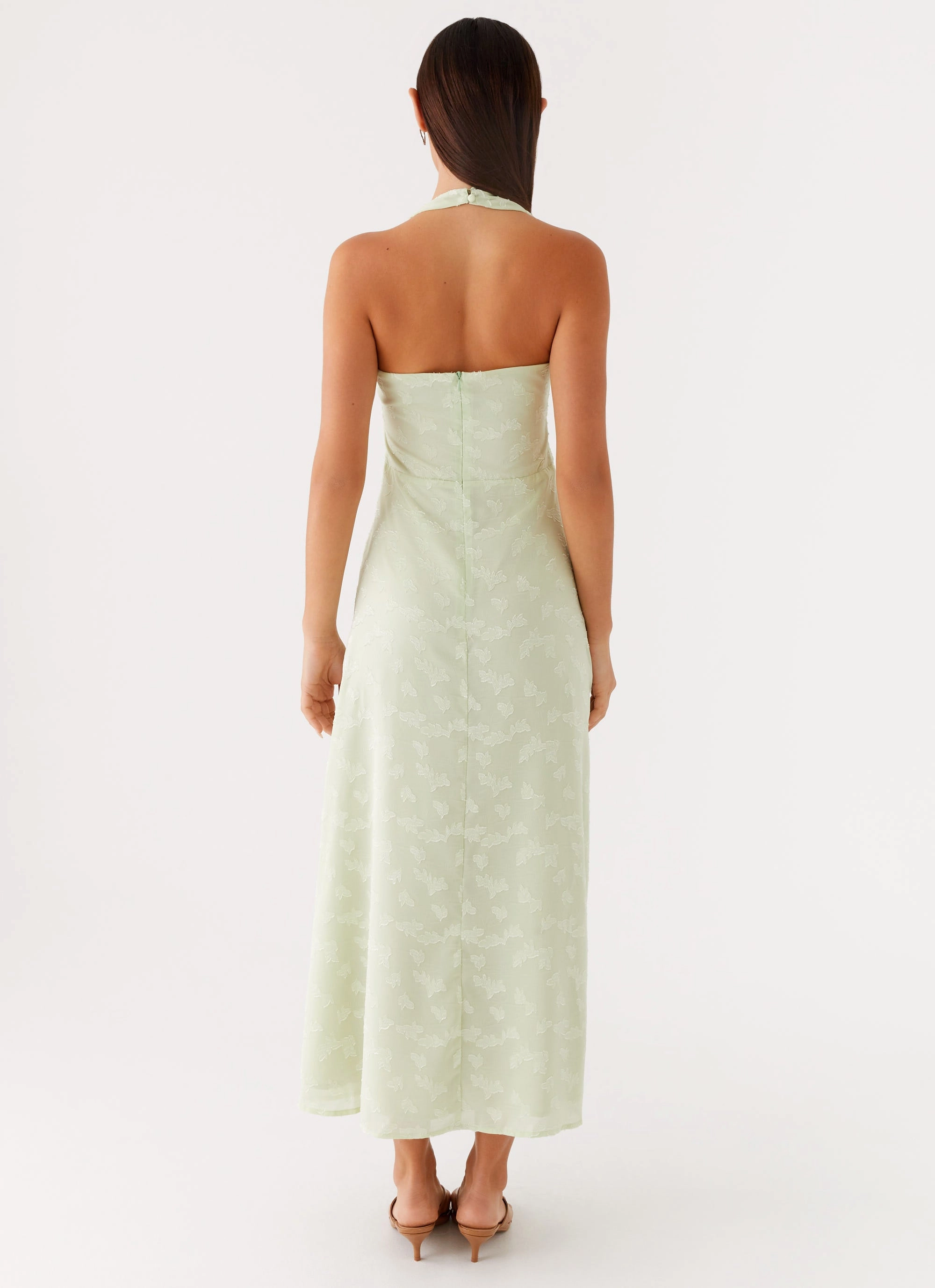 Francesca Midi Dress - Sage light layering