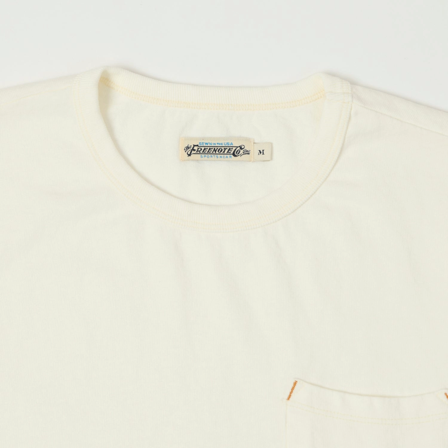 Minimalistic Wear Freenote Cloth Heavyweight 13oz Pocket T-Shirt - White