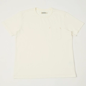 Comfy Wardrobe Moisture Management Technology Freenote Cloth Heavyweight 13oz Pocket T-Shirt - White