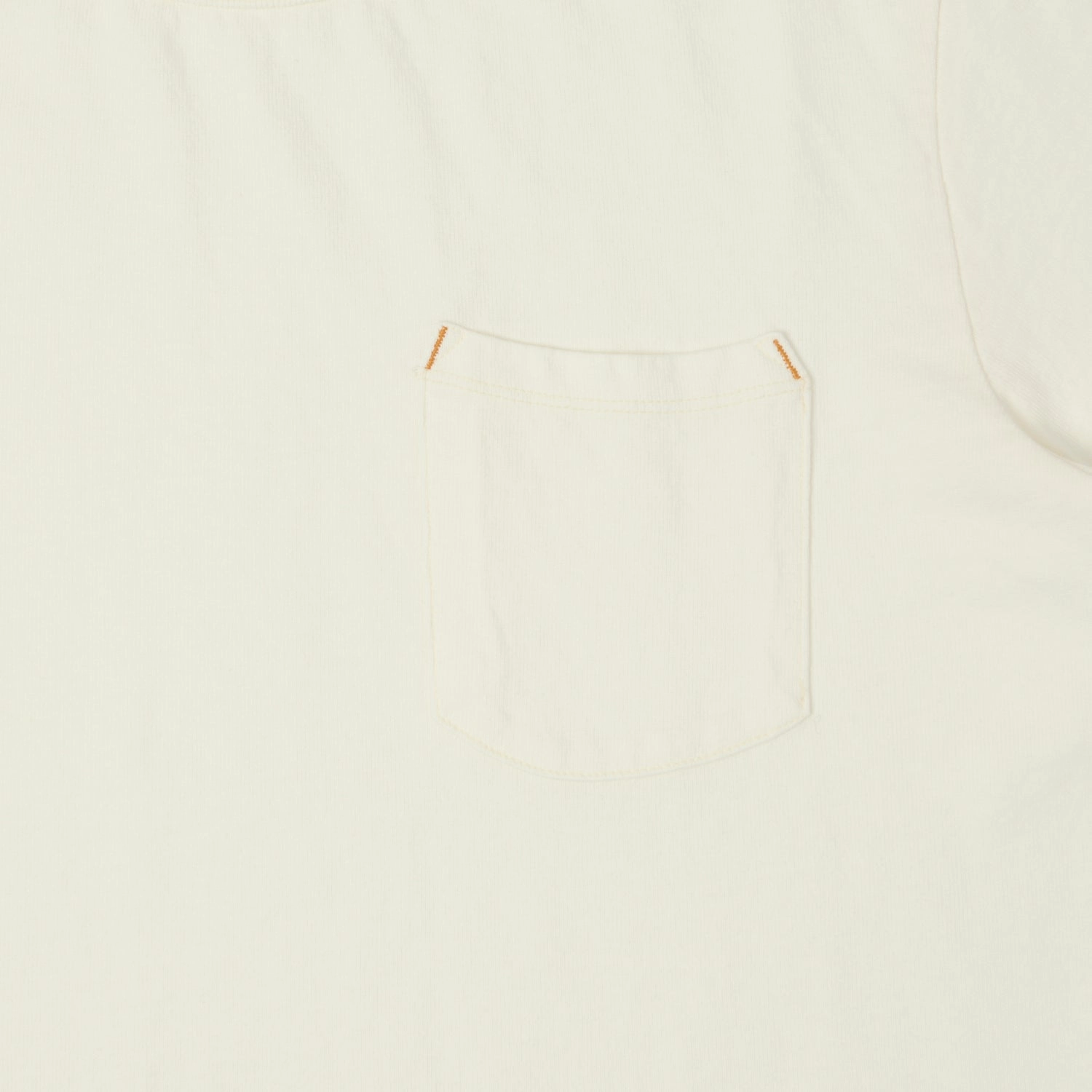 Freenote Cloth Heavyweight 13oz Pocket T-Shirt - White UPF Rated Fabric