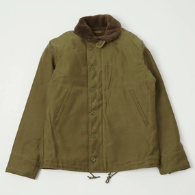 campfire Eco Friendly Material Freewheelers & Co 1940's Type N-1 Deck Jacket - Khaki/Beige