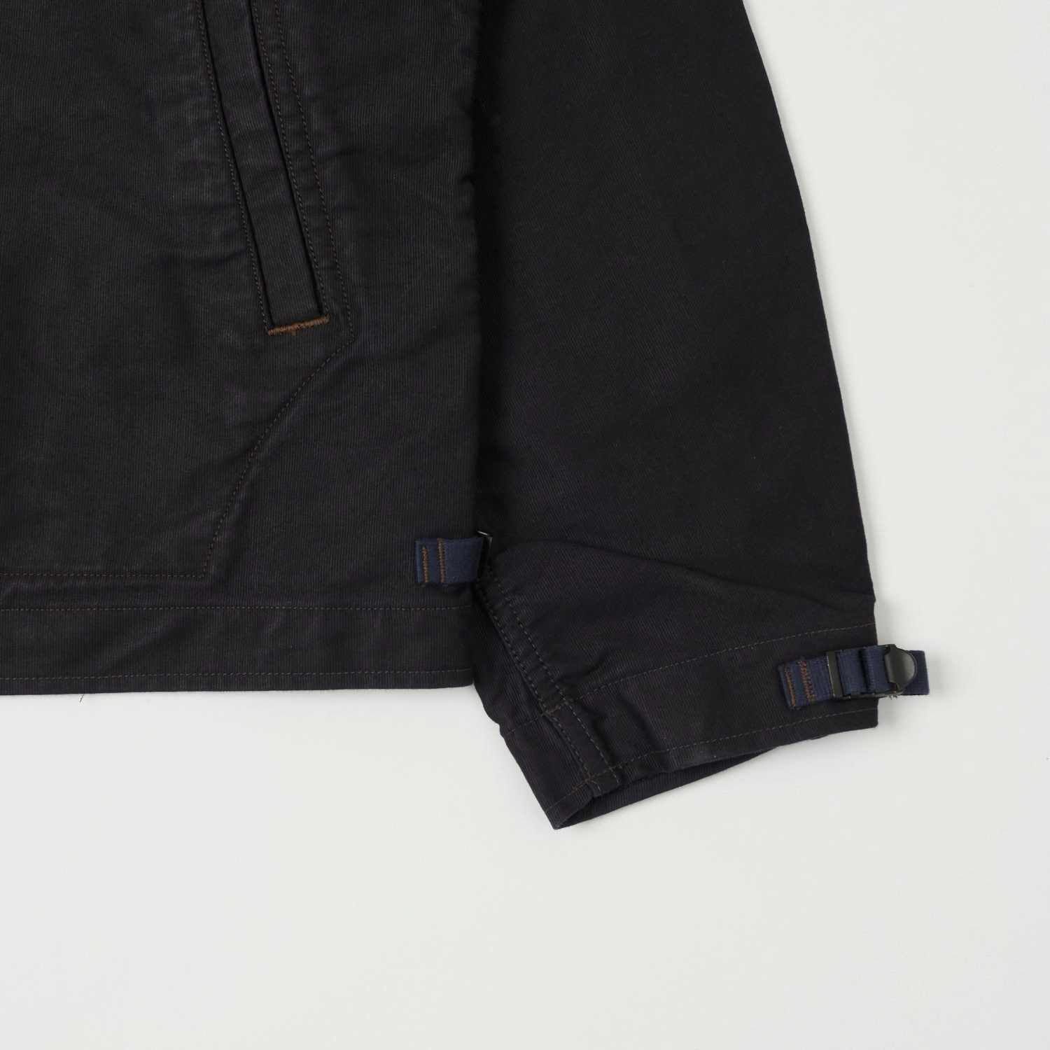 Taped Zipper Closures Freewheelers & Co Deck Worker Jacket - Deep Navy