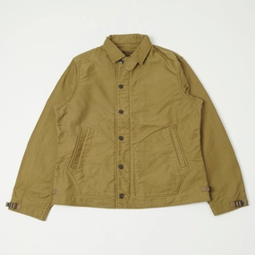 Relaxed Motion Trail Layer Freewheelers & Co Deck Worker Jacket - Khaki Beige