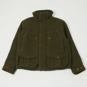 Freewheelers & Co Great Lakes 'Grizzly' Jacket - Grained Olive windy