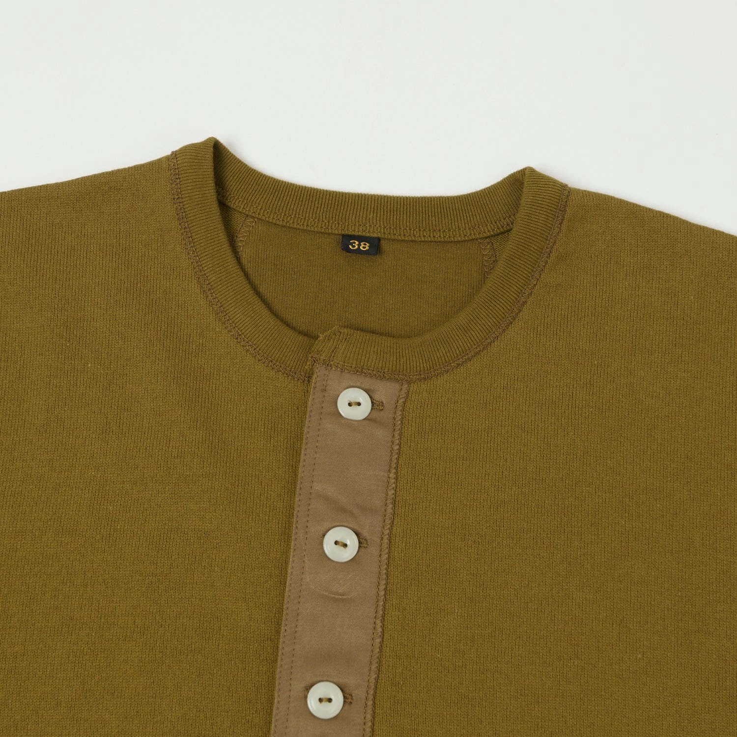 Flex Fit Wool combination Freewheelers & Co Power Wear Long Sleeve Henley - Olive Drab
