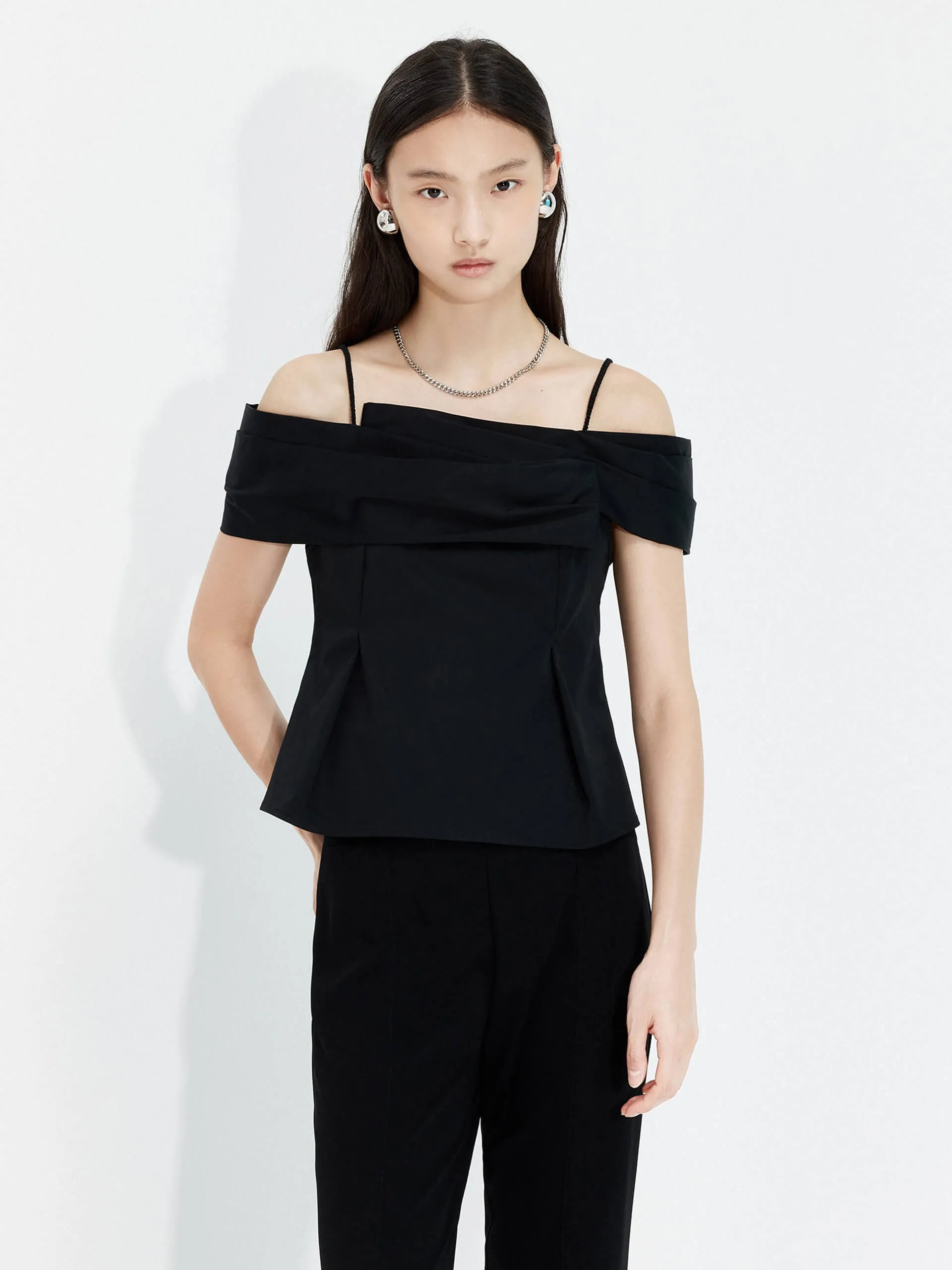 Boho chic Back Zip Fitted Top