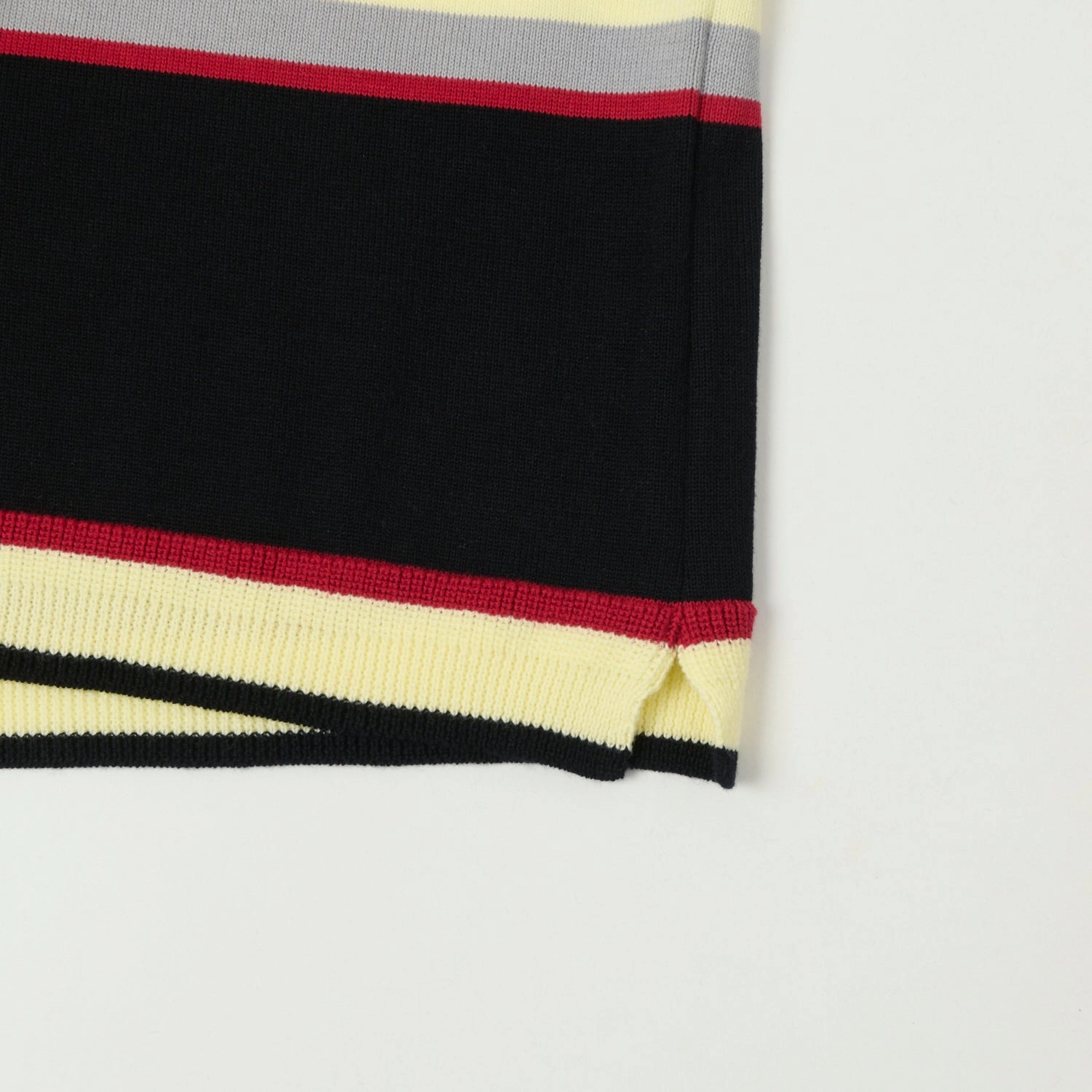 Fit For All Day Fujito Border Knit T-Shirt - Black