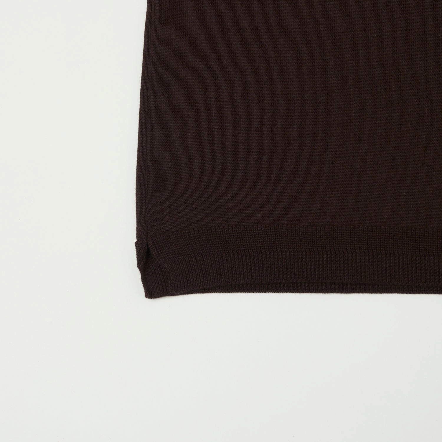 Non Irritating Seams Fujito Knit Crew Neck T-Shirt - Dark Brown