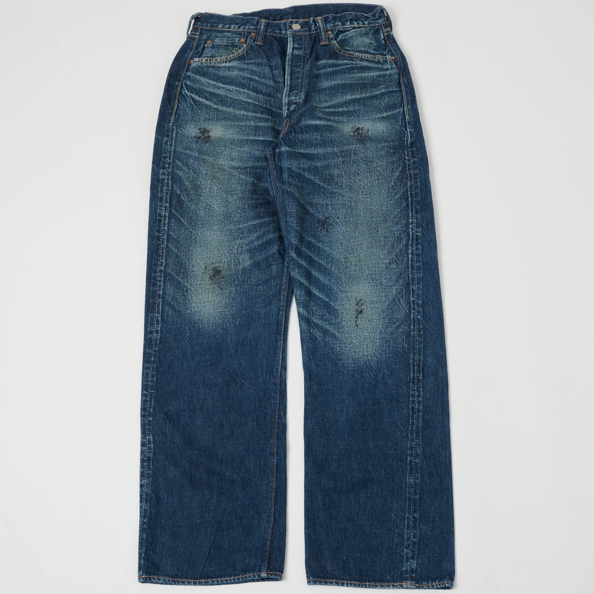 Full Count 0105 13.75oz Wide Straight Jean - 'More Than Real' Wash Weekend Getaway Stylish Smart Wardrobe