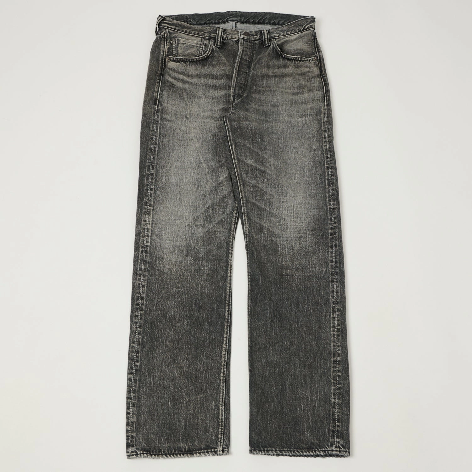 Athlete Fit Holiday Vibes Full Count 1101 13.75oz Loose Straight Jean - Black 'Dartford' Wash