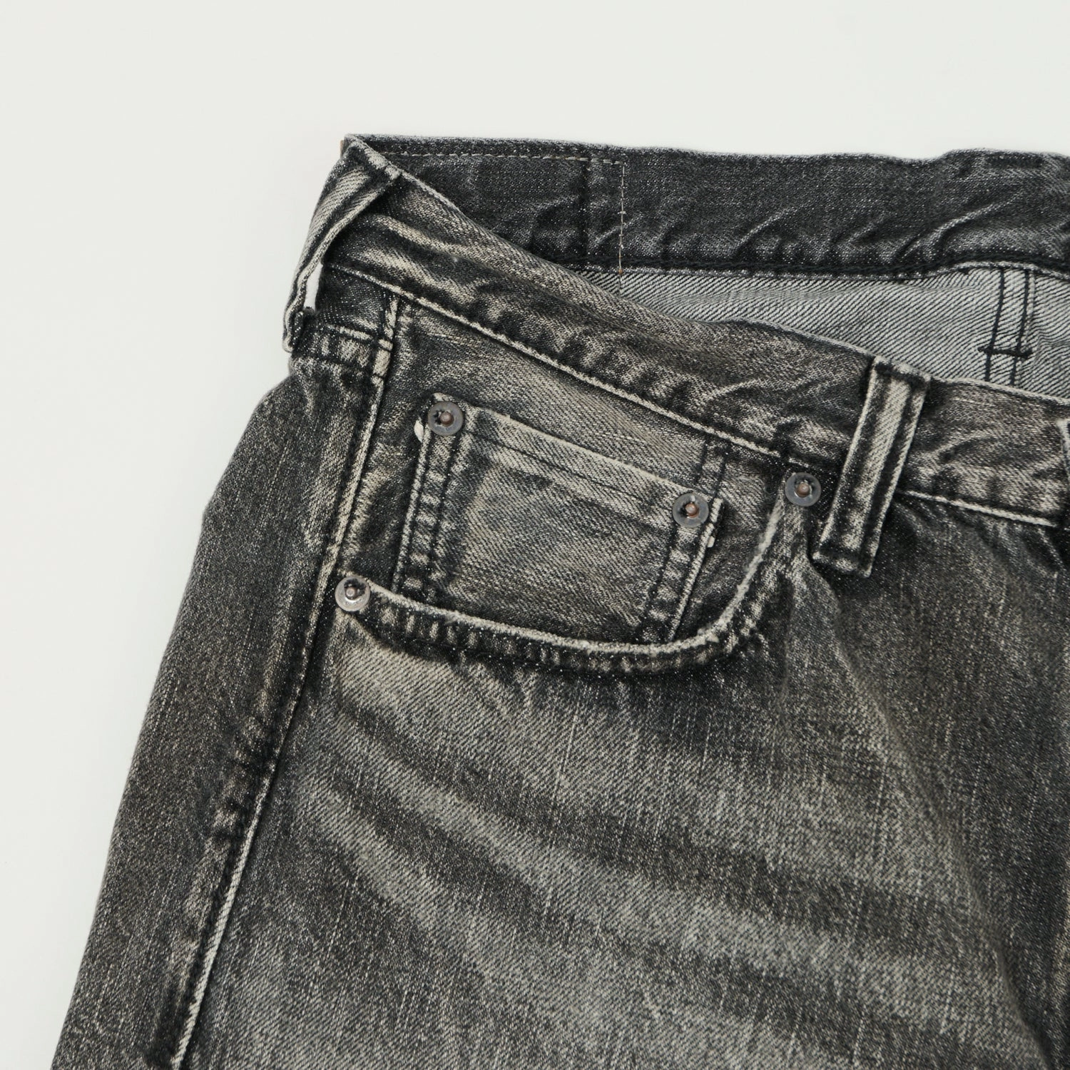 Crisp Look Street Appeal Full Count 1101 13.75oz Loose Straight Jean - Black 'Dartford' Wash