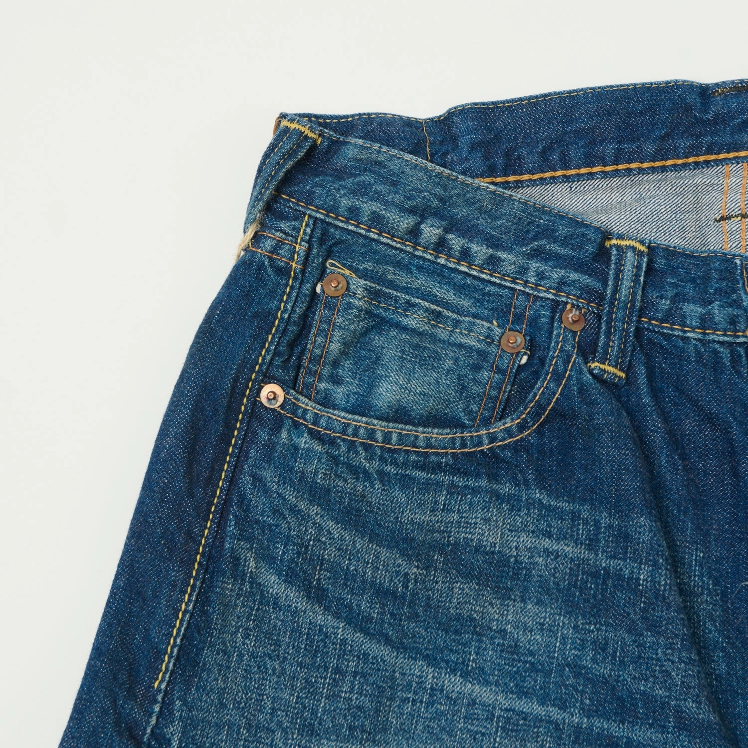 Comfy Option Premium Cotton Blend Full Count 1101 13.7oz Loose Straight Jean - 'More Than Real' Wash