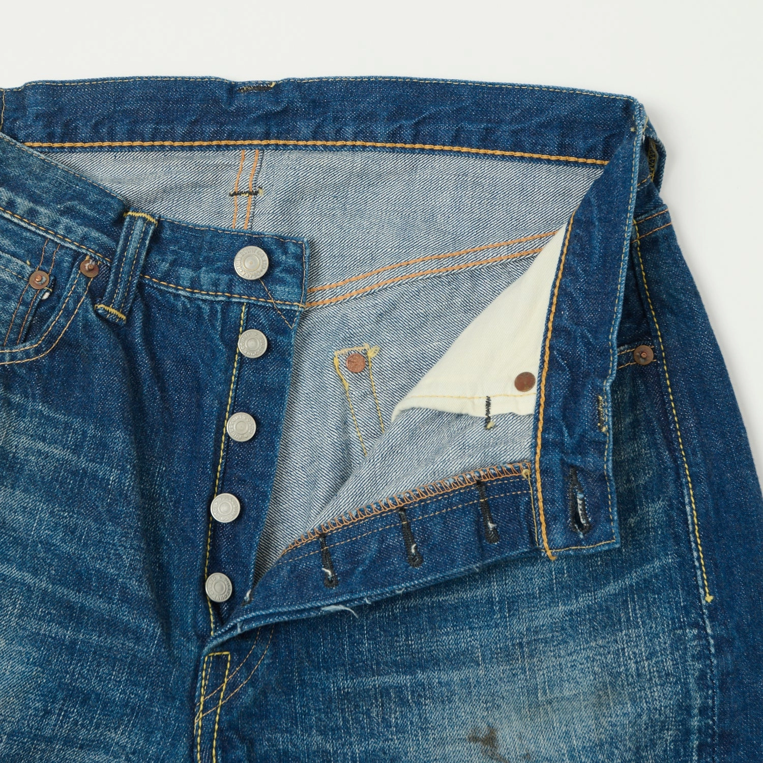 Full Count 1101 13.7oz Loose Straight Jean - 'More Than Real' Wash Date Night Daily Wear Winter Warmth Minimalist