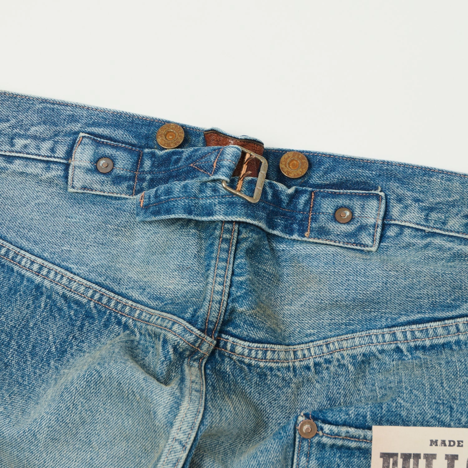 Clean Detail Minimal Fading Full Count 1373 'Son of the Soil' 13.7oz Loose Straight Jean - Heavy Wash