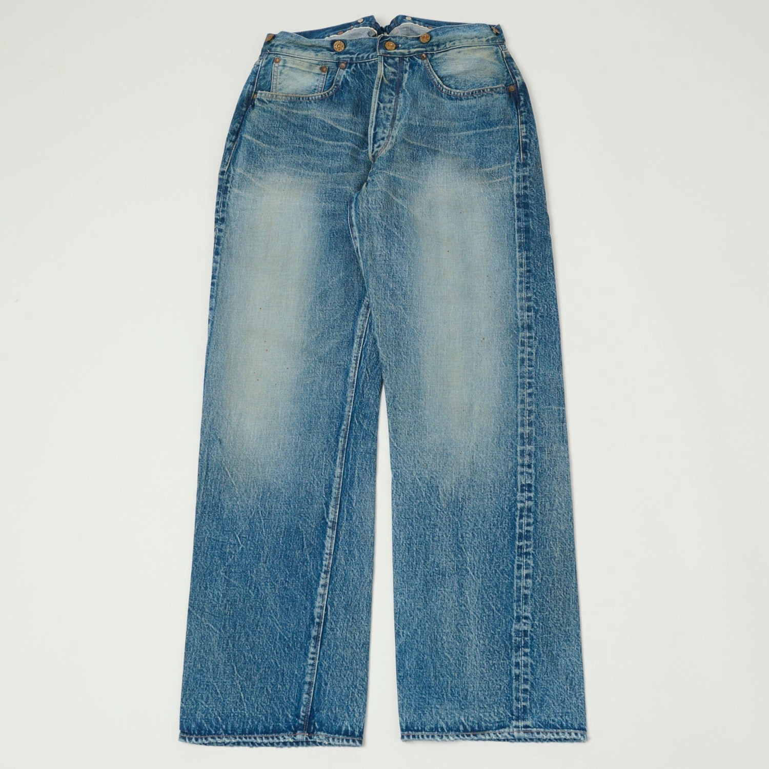 Full Count 1373 'Son of the Soil' 13.7oz Loose Straight Jean - Heavy Wash Outdoor Adventure Stylish Family Style