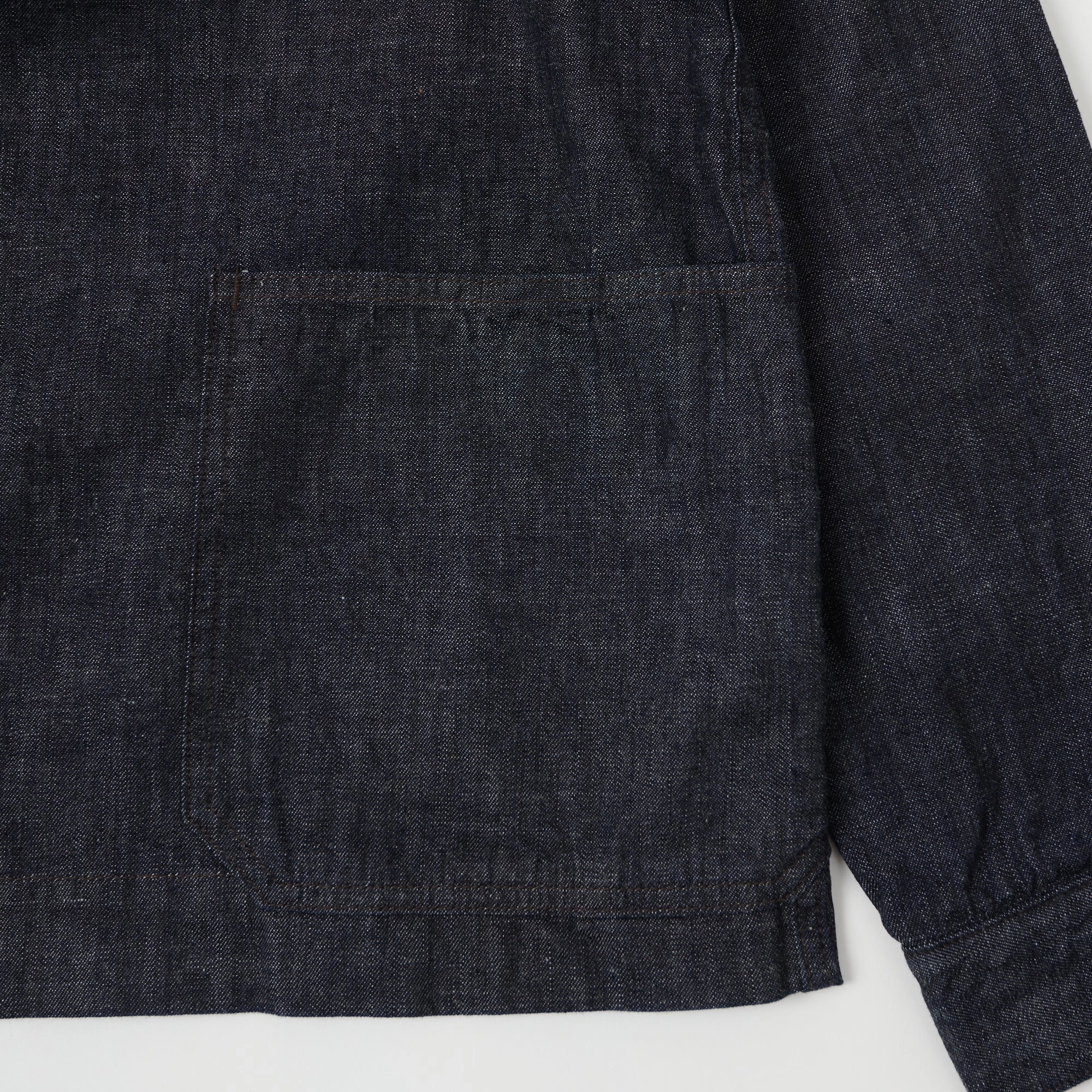 Corduroy Full Count 2017 U.S. Navy Denim Pullover Jacket - One Wash