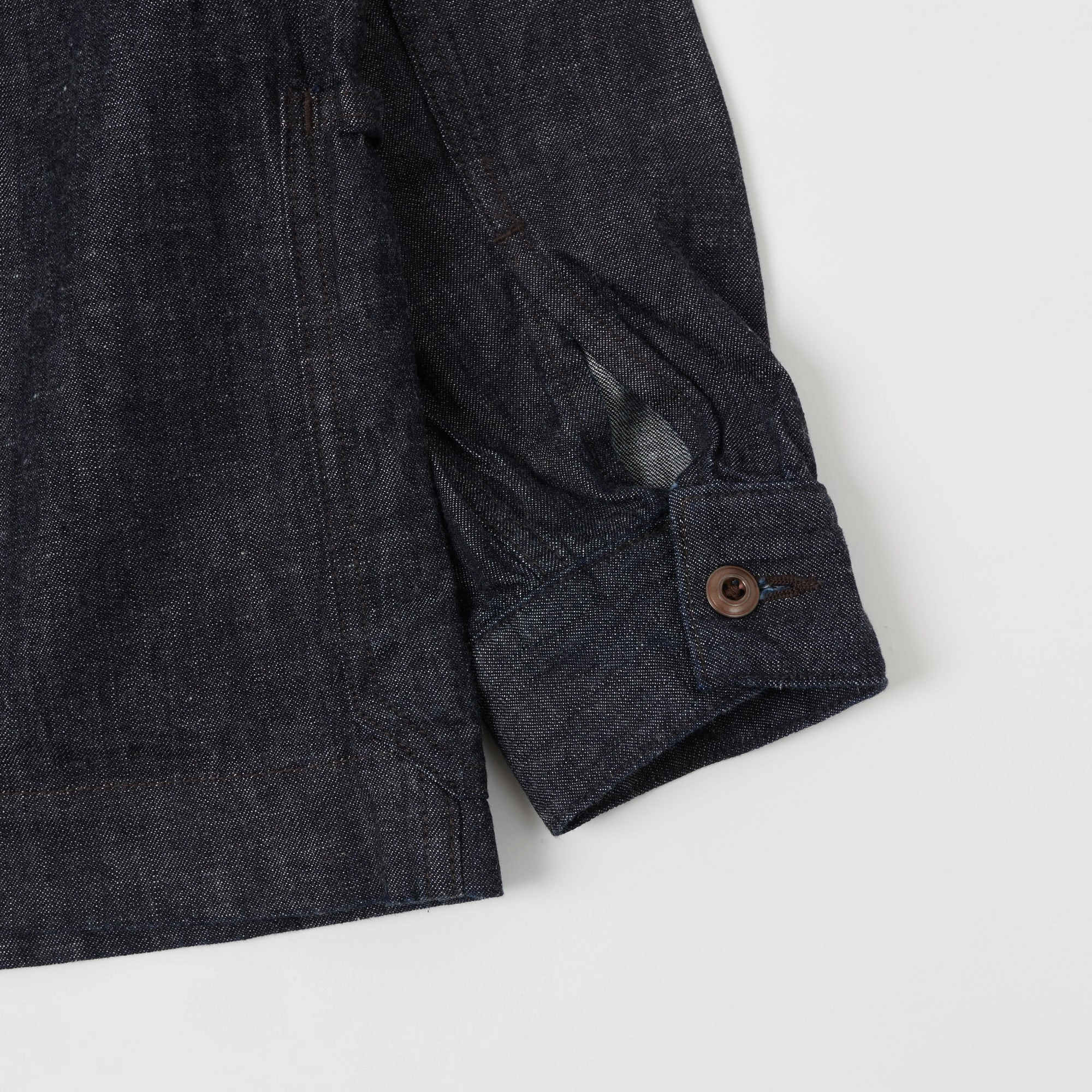 Knee Length suitable for birthdays Full Count 2017 U.S. Navy Denim Pullover Jacket - One Wash