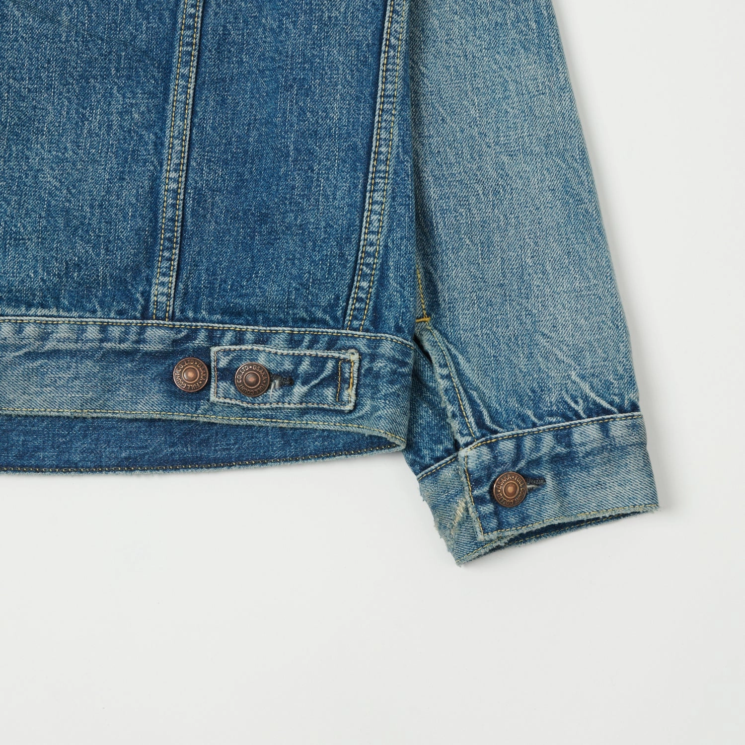 Music tall size Full Count 2101 13.75oz Type III Denim Jacket - 'Dartford' Wash