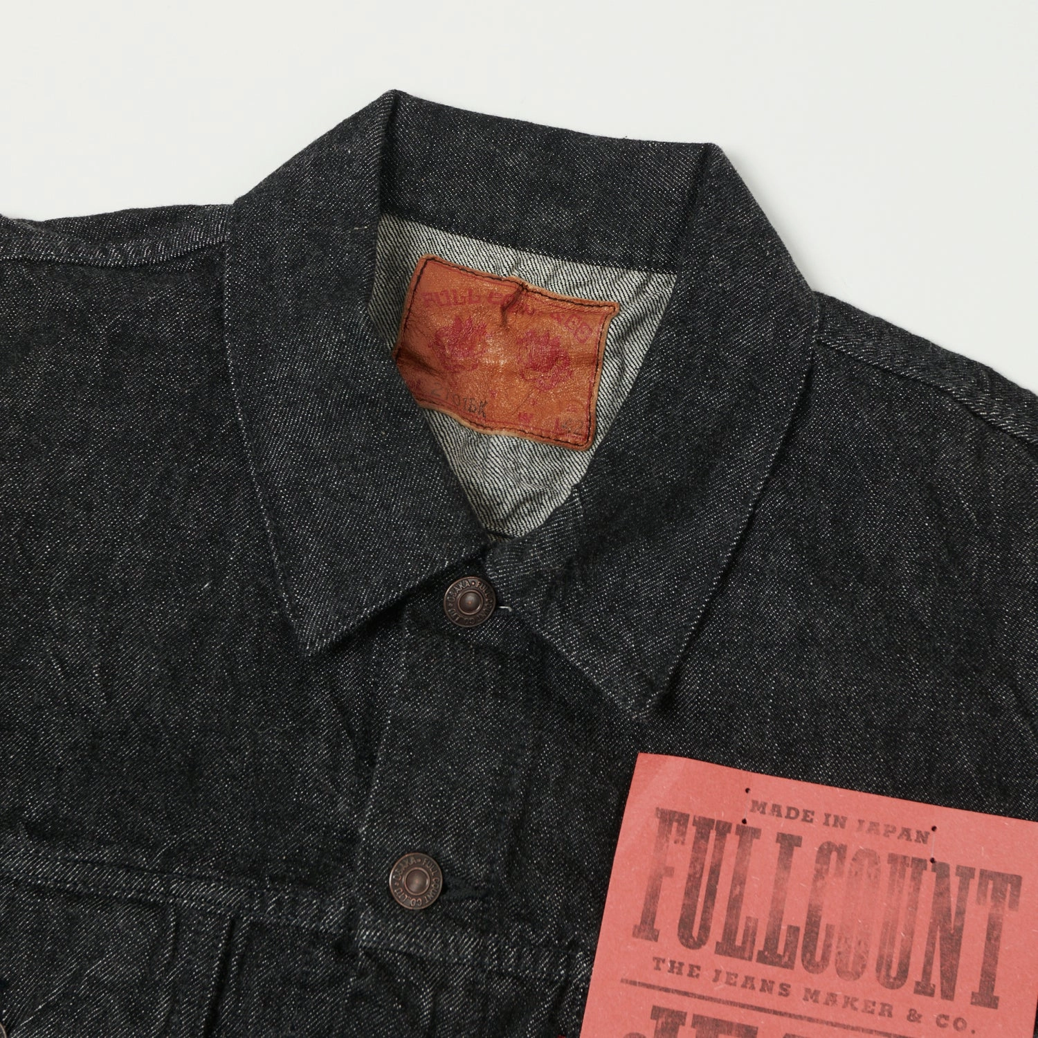 weekend Thermal Insulation Full Count 2101 13.75oz Type III Denim Jacket - Black One Wash