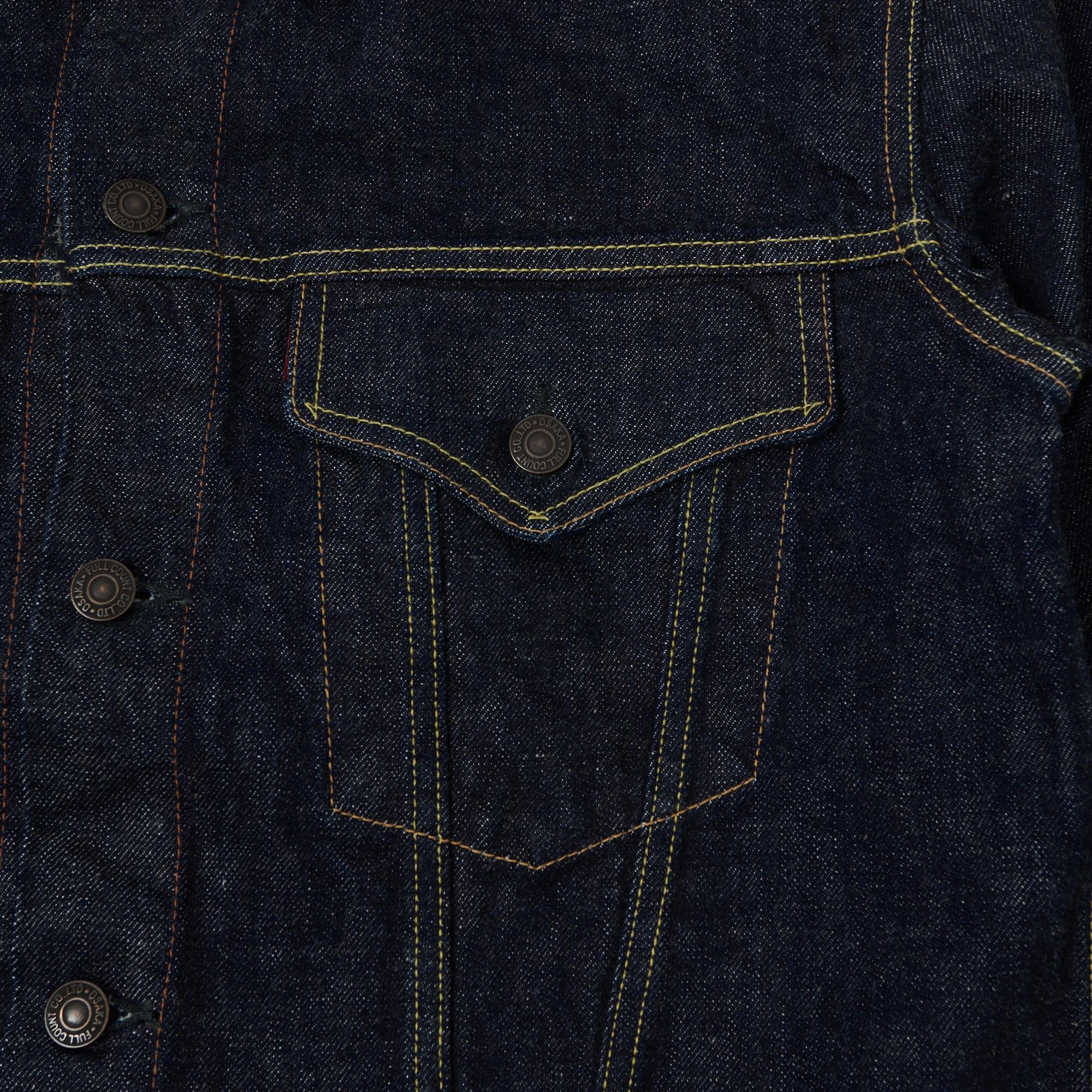 Full Count 2101 13.75oz Type III Denim Jacket - One Wash hot - weather option Evaluation