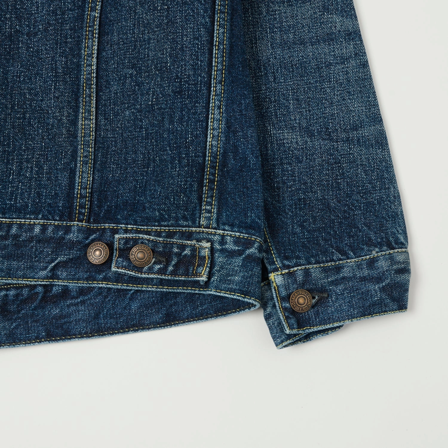 Support Full Count 2101XX 15.5oz Type III Denim Jacket - 'Fear of the Dark' Wash