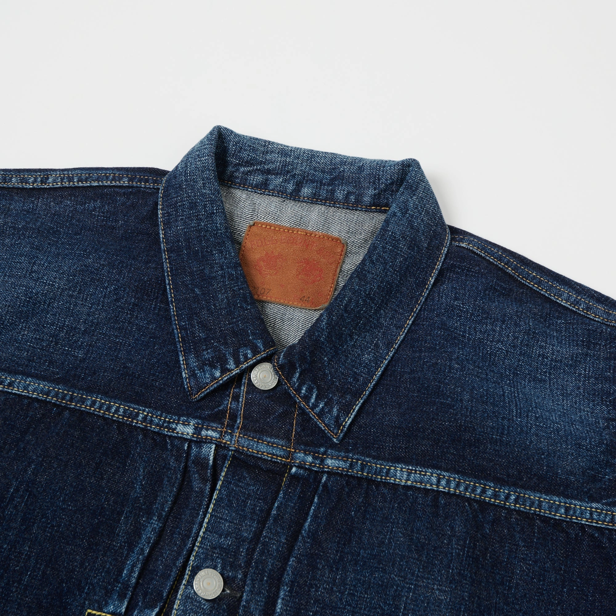Powder Snag Free Zippers Full Count 2107 13.75oz Type I Denim Jacket - 'Half Way There' Wash