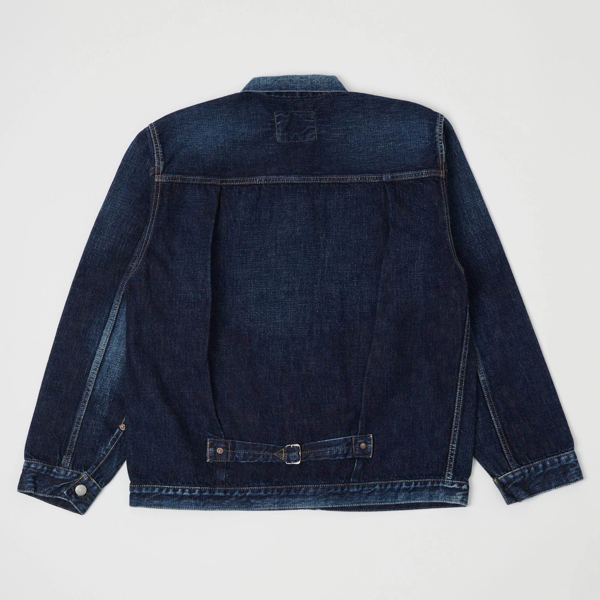 Full Count 2107 13.75oz Type I Denim Jacket - 'Half Way There' Wash Chilly Days Durable Stitching