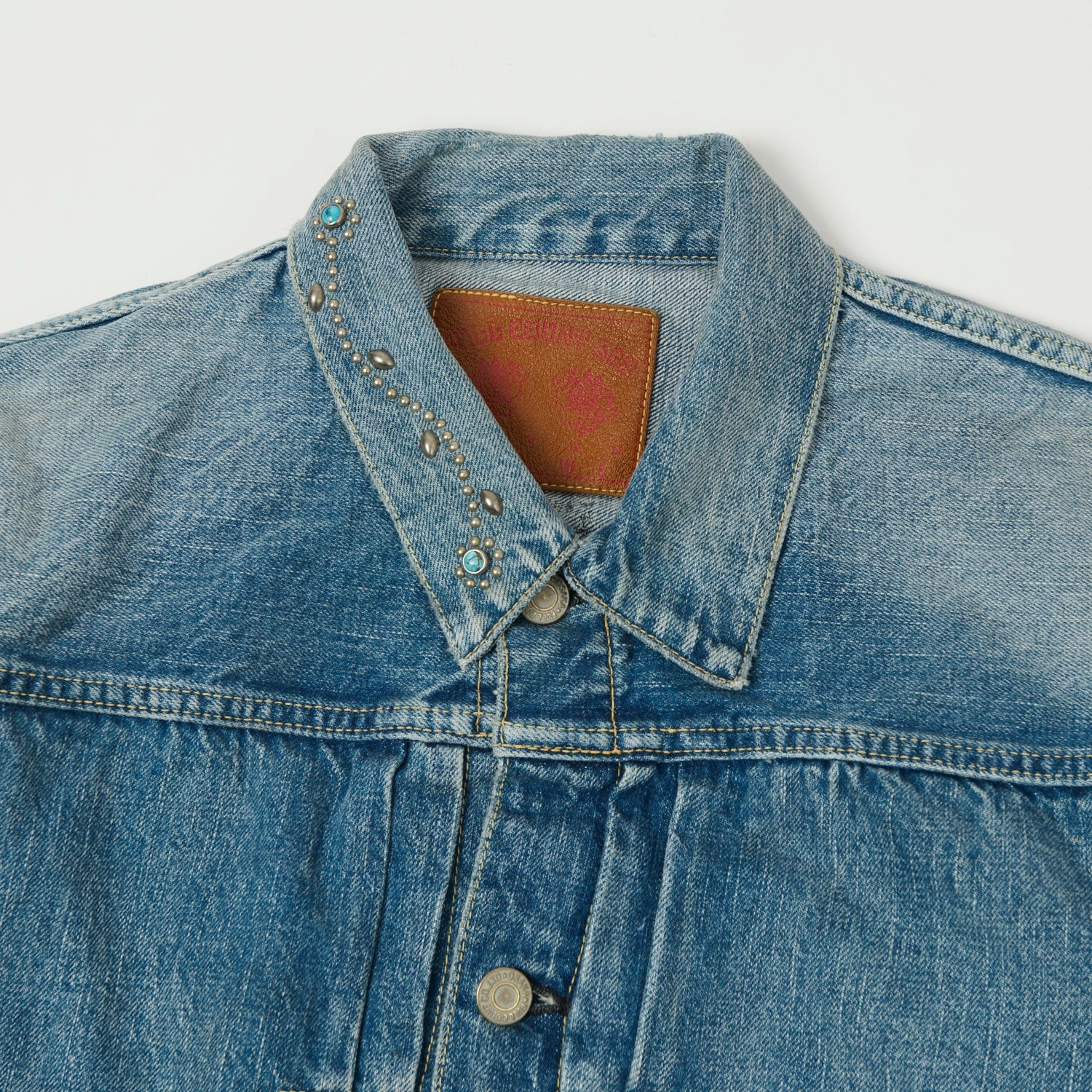 Bond Experiment Full Count 2107 'On Studs by Zip Stevenson HTC' 13.75oz Type I Jacket - Dartford Wash