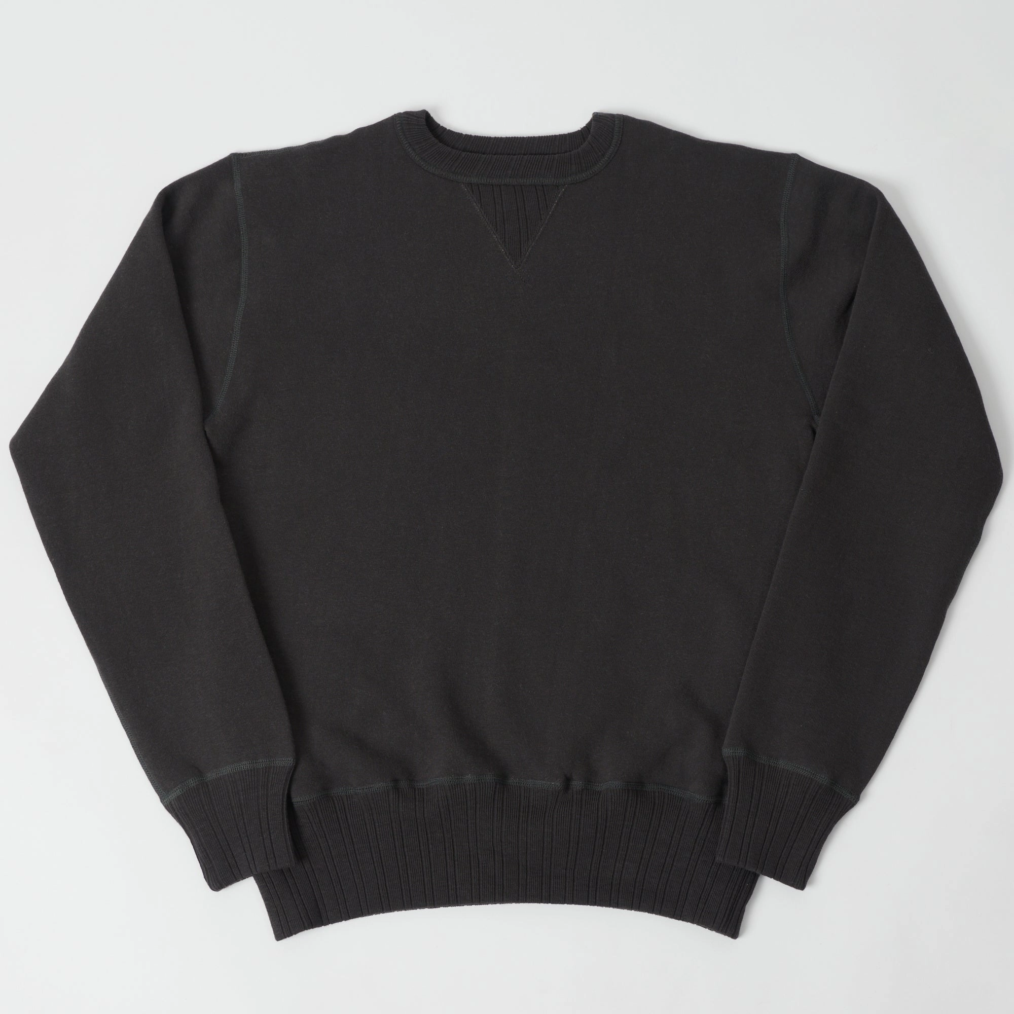 Full Count 3741 'Mother Cotton' Sweatshirt - Ink Black Layer Relaxed