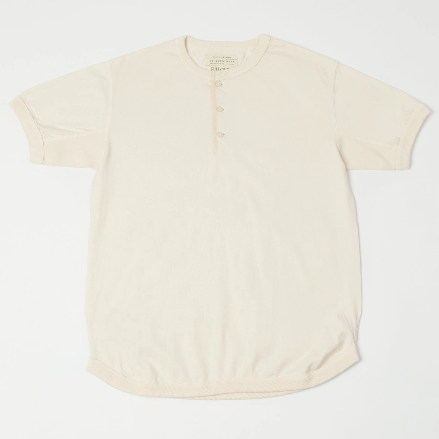 Seasonal Wear Full Count 5222H Flat Seam Heavyweight Henley - Ecru
