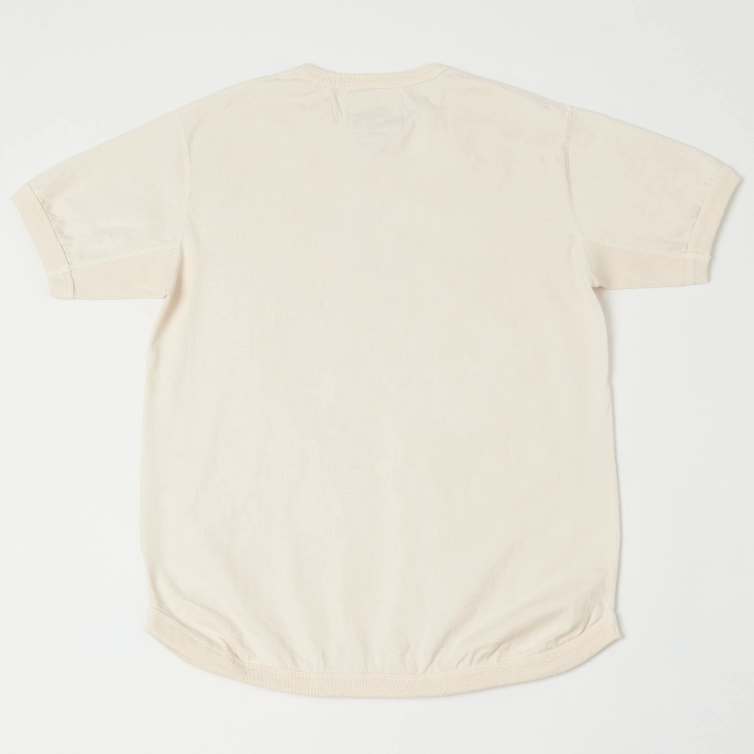 Full Count 5222H Flat Seam Heavyweight Henley - Ecru TaglessCollar