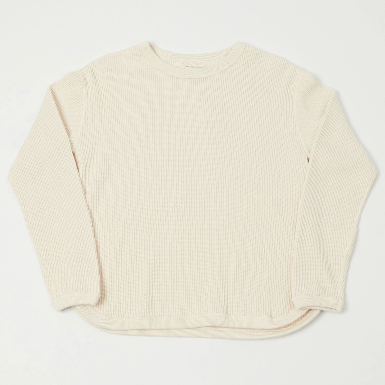 Seam Free Back Breathable Mesh Panels Full Count 5964 Heavyweight Waffle T-Shirt - Ecru