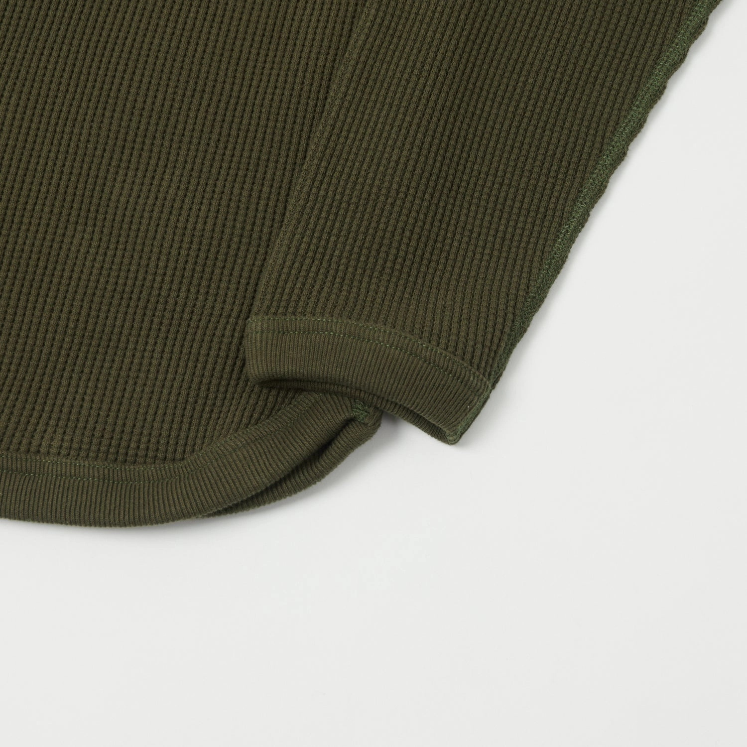 Versatile Comfort Wear weekday wear Full Count 5964 Heavyweight Waffle T-Shirt - Khaki